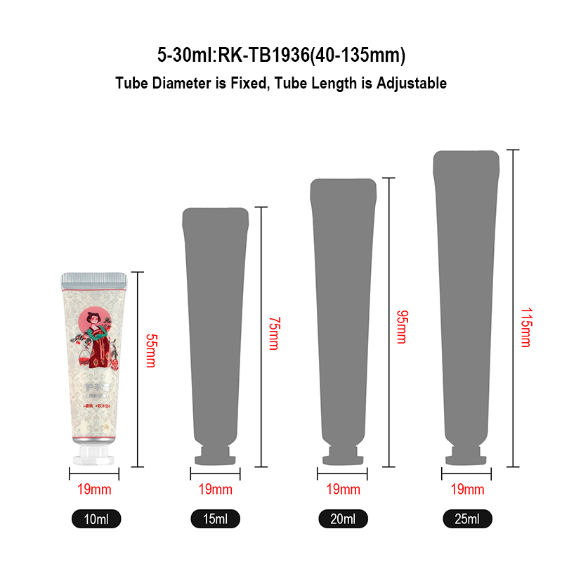 hand cream tube with octagonal screw cap