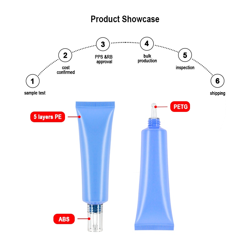 custom plastic soft tube packaging empty