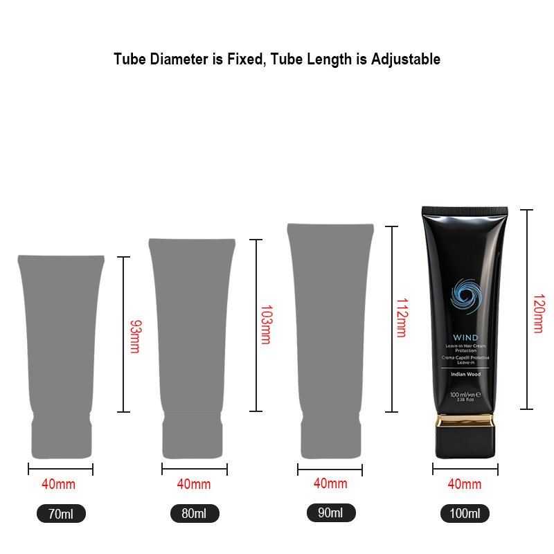 Runk cosmetic tube size