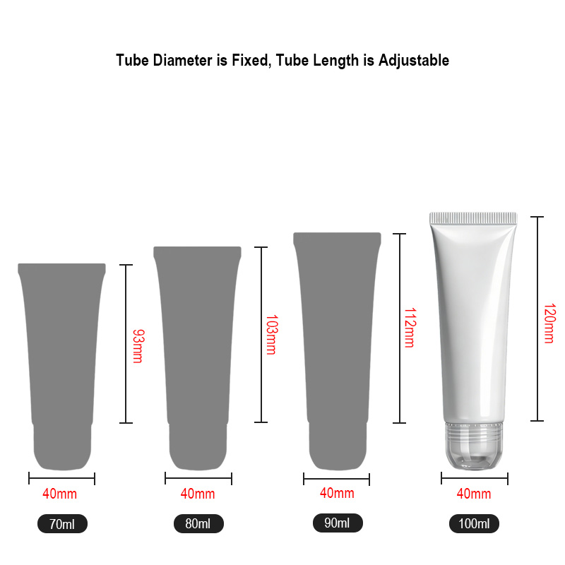 Runk cosmetic tube size