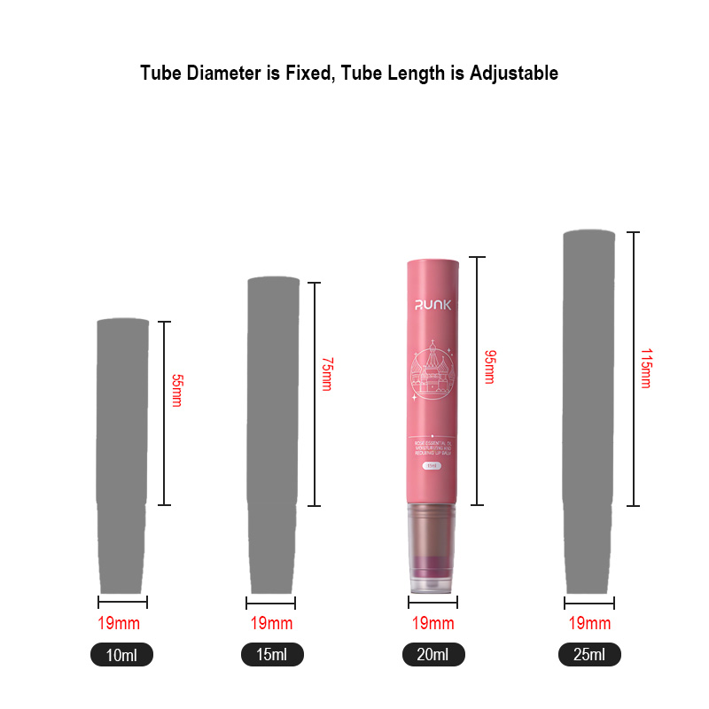 Runk cosmetic tube size