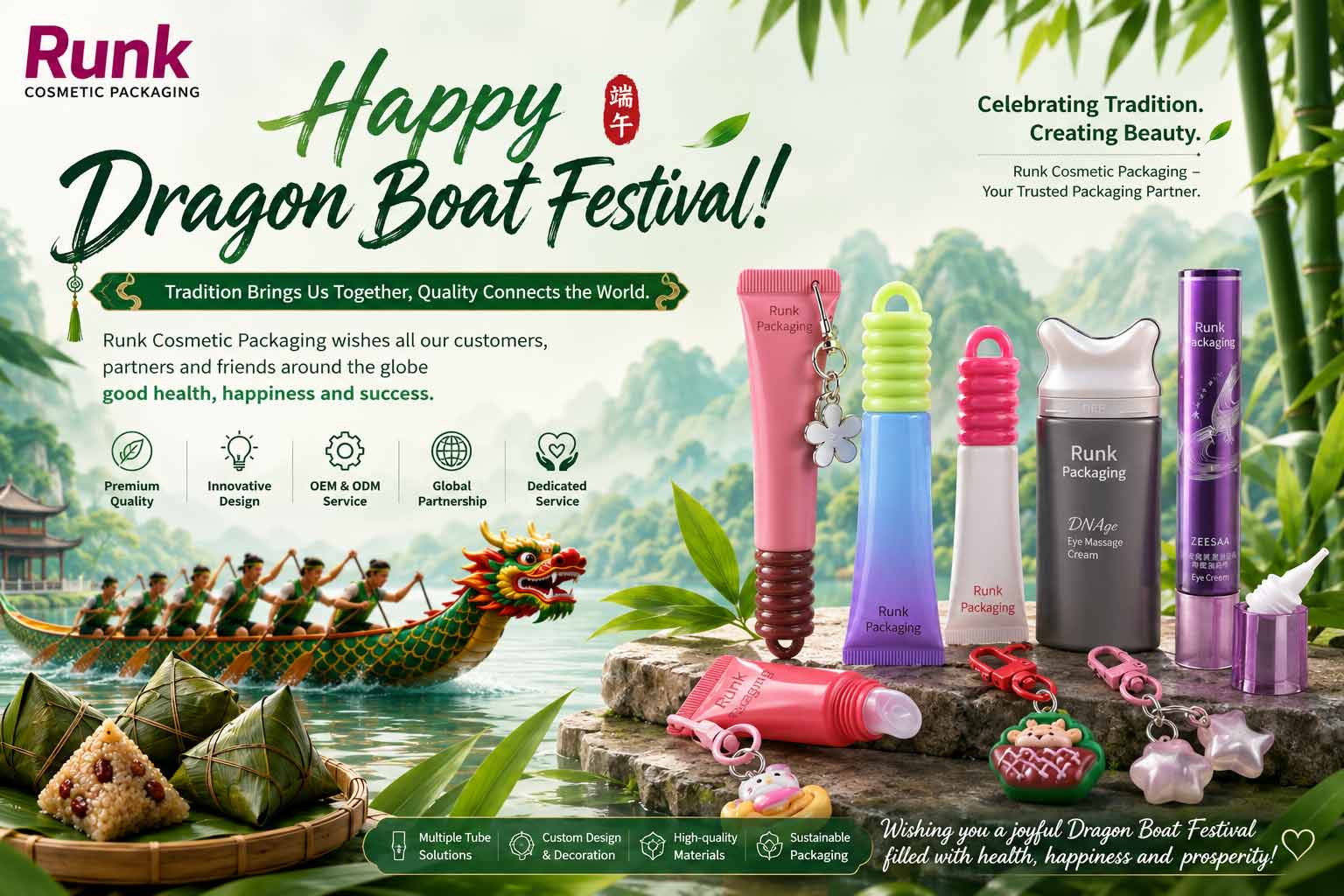 Kemasan Kosmetik Runk Merayakan Festival Perahu Naga Tradisional Tiongkok